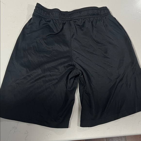 Under Armour Kids Black Athletic Shorts with Logo - Picture 3 of 3